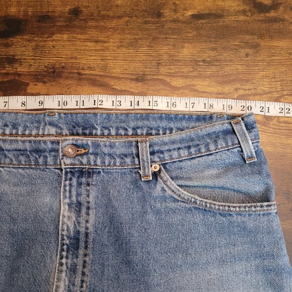 Vtg Levi's Jeans Mens 42x32 Measures 40x29 Orange Tab 505 USA 90's Raw Hem - Picture 6 of 10
